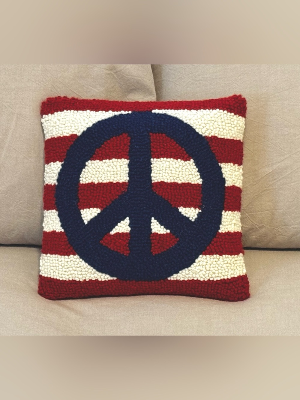 Patriotic Peace sign pillow